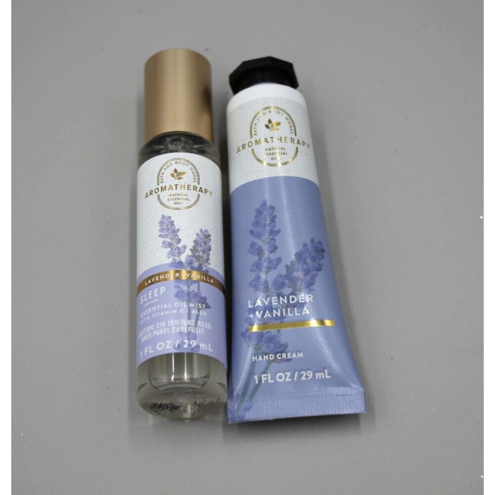 Bath and Body Works Essential Oil Mist & Hand Cream 1 fl oz  LAVENDER + VANILLA